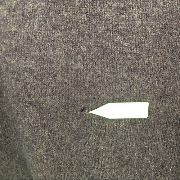 J. Crew Lambswool Sweater Brown Men’s Size Medium Flaws - Picture 10 of 14
